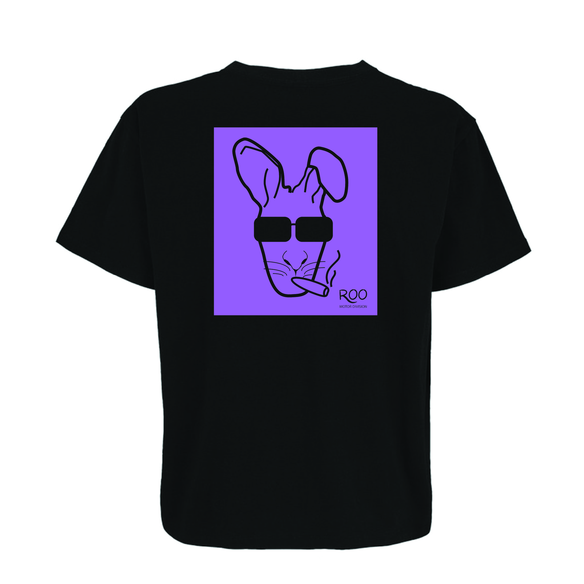 roo purple graphic oversized tee